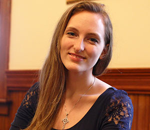 English major Rebecca Jordan is the first Anselmian to receive the Fulbright Award