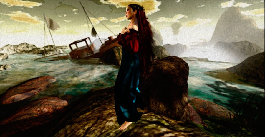 A painting depicting the opening scene of Shakespeares The Tempest.