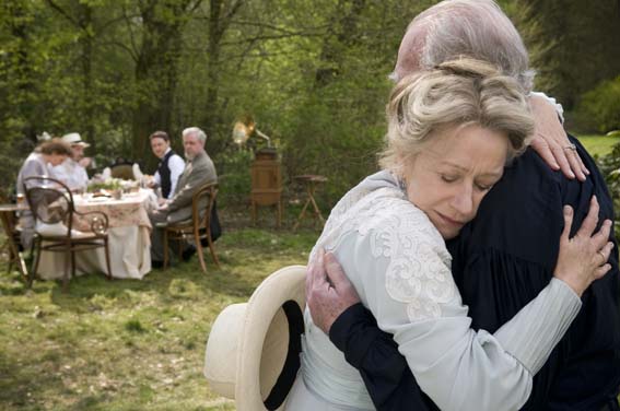 Christopher Plummer and Helen Mirren in character as Leo Tolstoy and his wife Sofya in The Last Station.