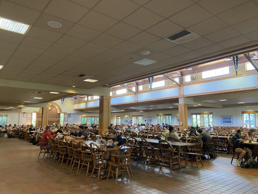 The Davison Dining Hall is modeled after the monasterys.
