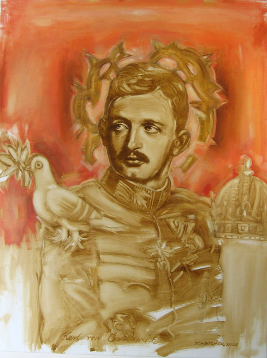 A drawing of Blessed Karl of Austria, last emperor of the Austro-Hungarian Empire