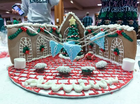 A gingerbread recreation of Davison Hall took first place at the 2021 competition.