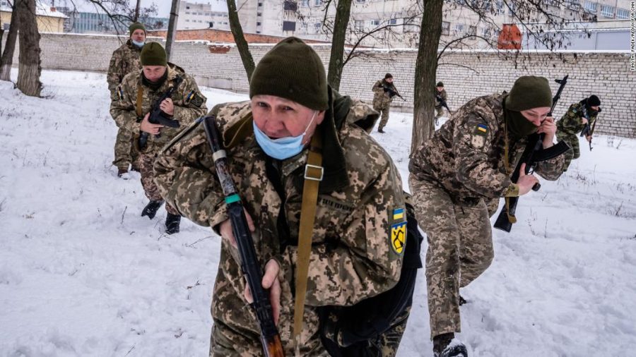 Soldier prepare in Eastern Europe