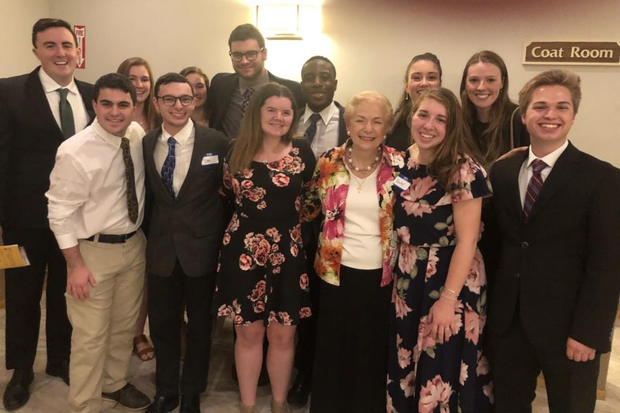 Members of Saint Anselms own Hawks for Life attended the 2021 NH Right to Life Dinner last October