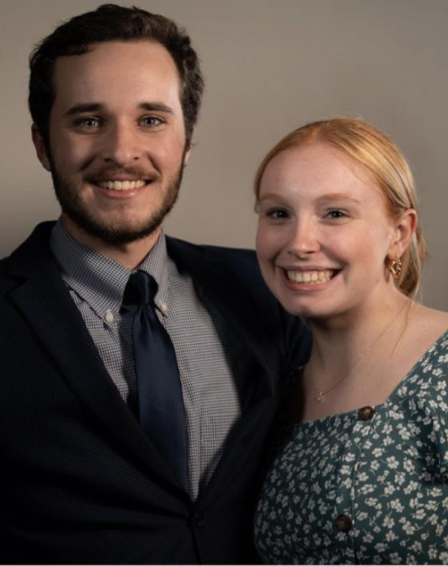 Ben Mickens and Maura Crump, the new Student Body Vice President and President