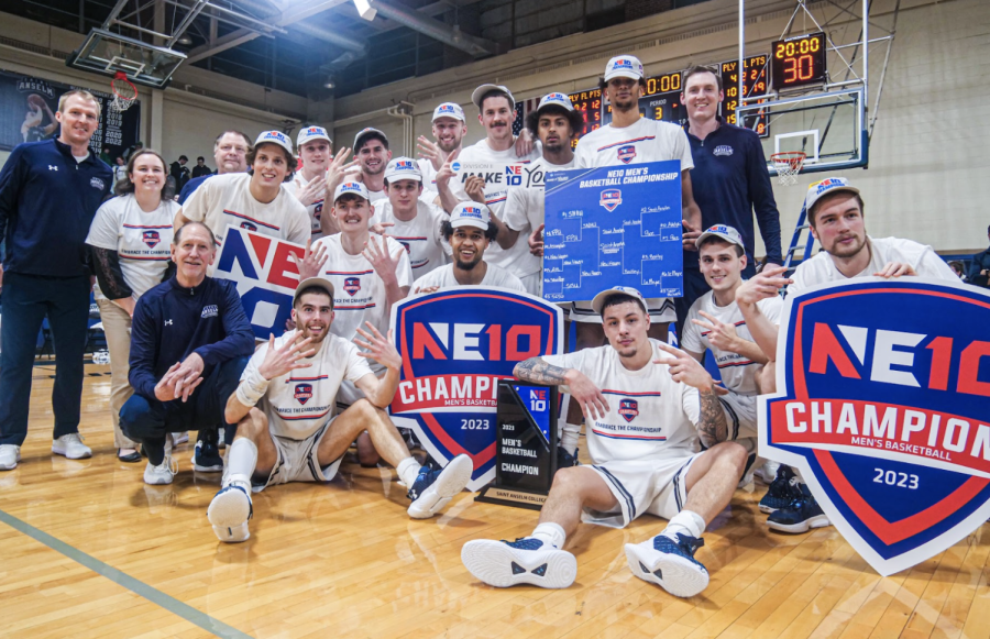 Men’s basketball wins their 10th NE-10 championship in program history.