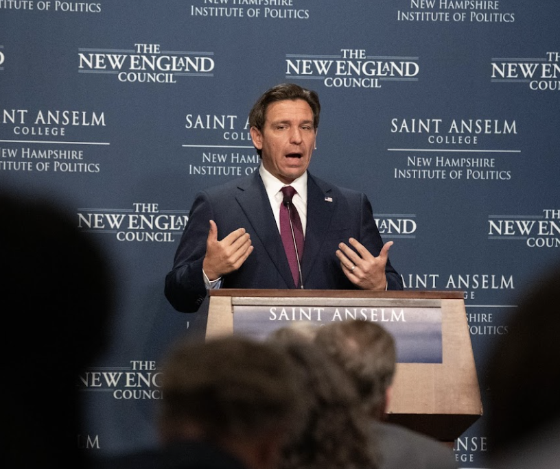 Ron DeSantis spoke at a Politics and Eggs evnt. There were creme-brulees!
