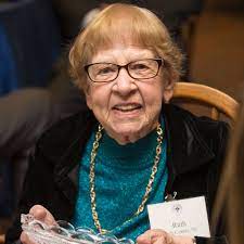 Ruth Conley ‘56, former faculty and
benefactor of the College.