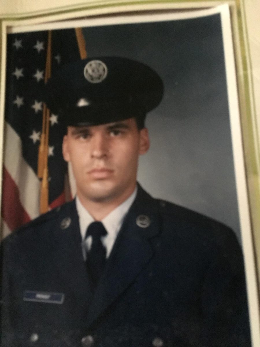  A picture of Michael Provost during his time in the United States Air Force.