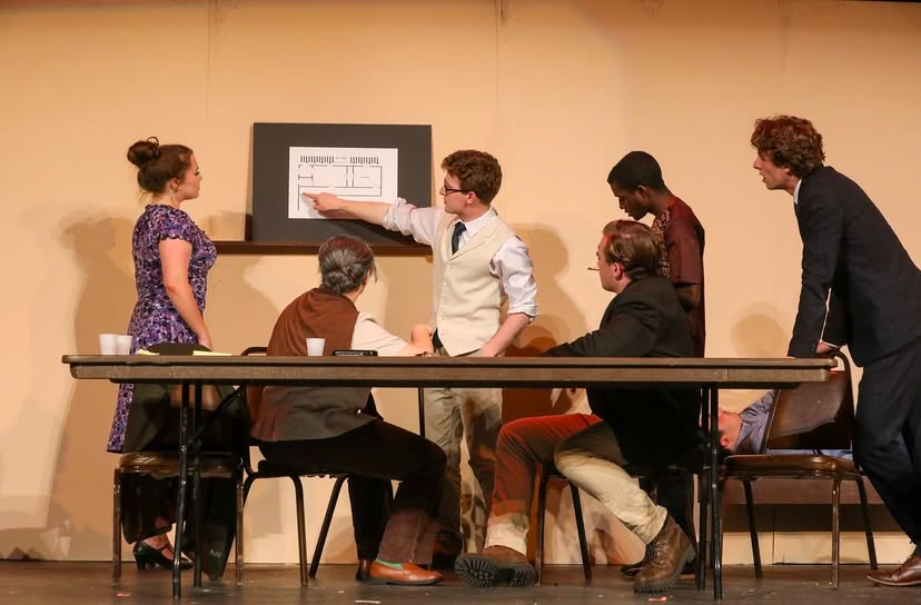  Anselmian Abbey Players during their successful and widely praised production of 12 Angry Jurors.