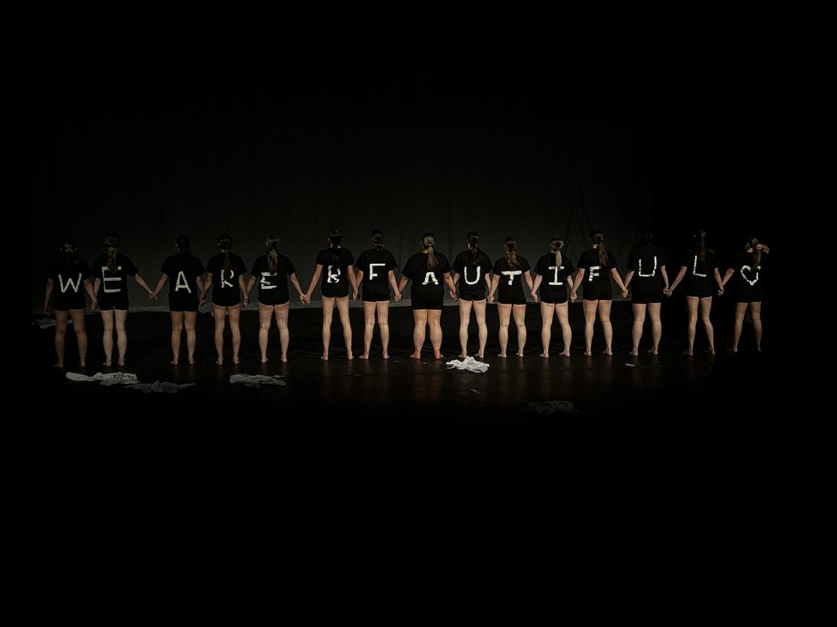 The ending moment of the 'Infinity' performance choreographed by Madysin Boyce.
