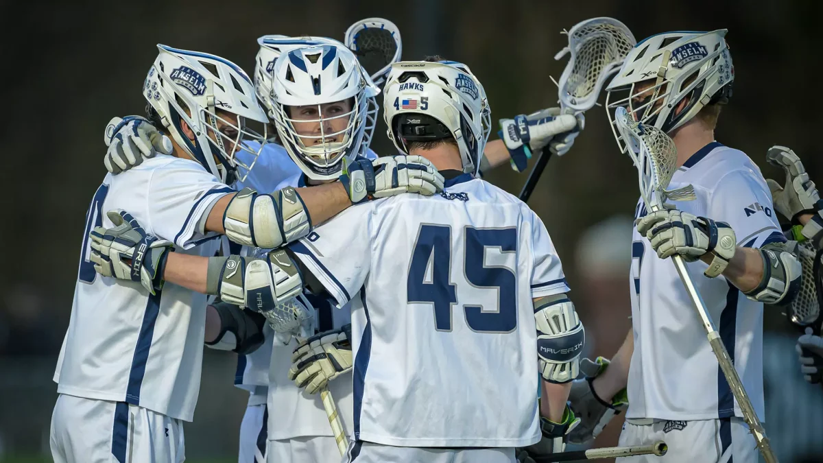 Men’s lacrosse at NE10 championship home game. 