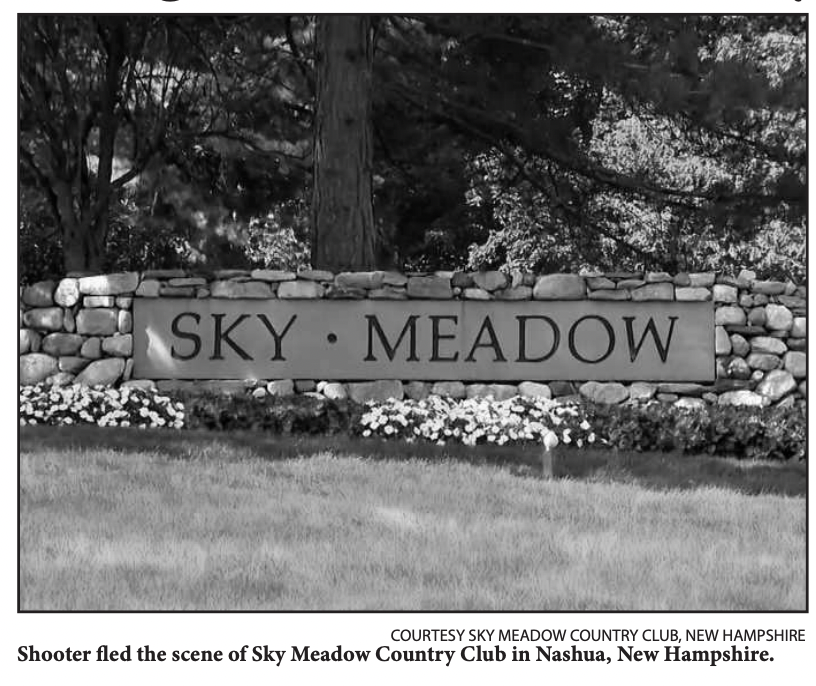 Tragedy at the altar; Shooting at Nashua country club