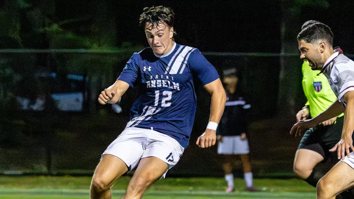 Number 12, Jake McCabe , playing in a match against Queens on home turf
