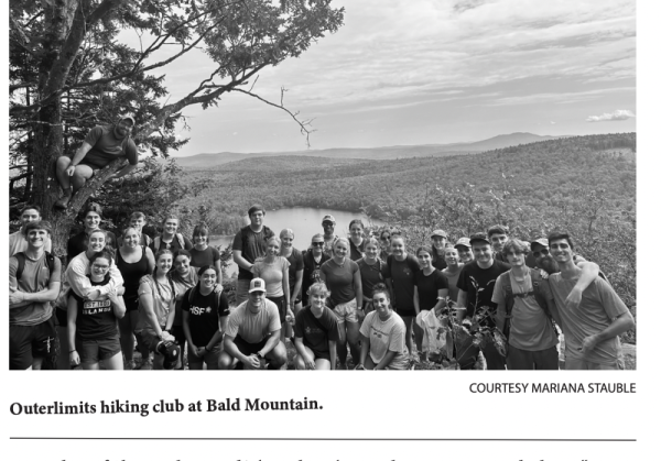 Student hiking club joins for Mass atop Antrim’s Bald Mountain